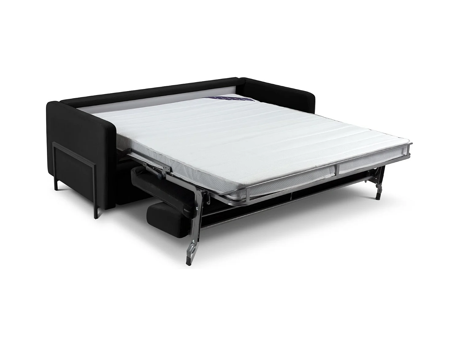 CXL by Christian Lacroix - 3-Sitzer ausklappbares Sofa "Yanis" Sitzer aus Samt schwarz - 202x102x80cm