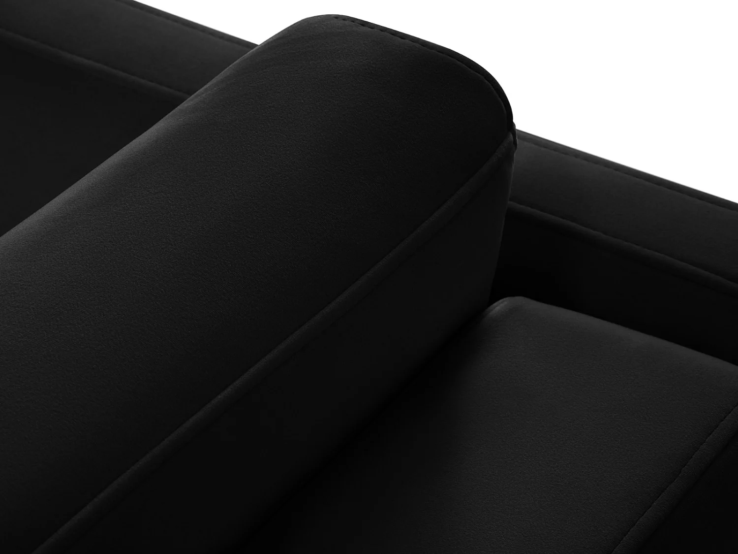 CXL by Christian Lacroix - 3-Sitzer ausklappbares Sofa "Yanis" Sitzer aus Samt schwarz - 202x102x80cm