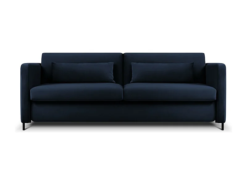 CXL by Christian Lacroix - 3-Sitzer ausklappbares Sofa "Yanis" Sitzer aus Samt königsblau - 202x102x80cm
