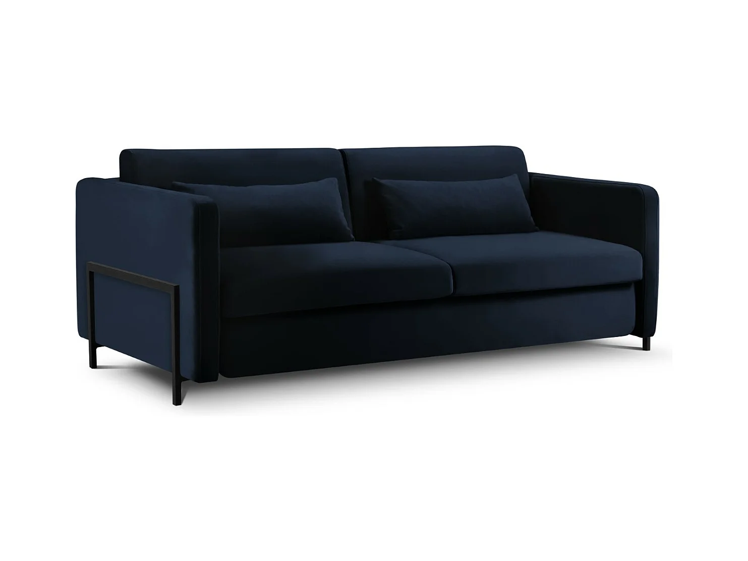 CXL by Christian Lacroix - 3-Sitzer ausklappbares Sofa "Yanis" Sitzer aus Samt königsblau - 202x102x80cm