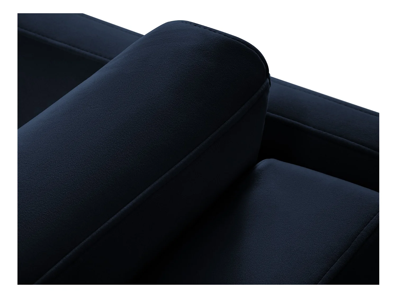 CXL by Christian Lacroix - 3-Sitzer ausklappbares Sofa "Yanis" Sitzer aus Samt königsblau - 202x102x80cm