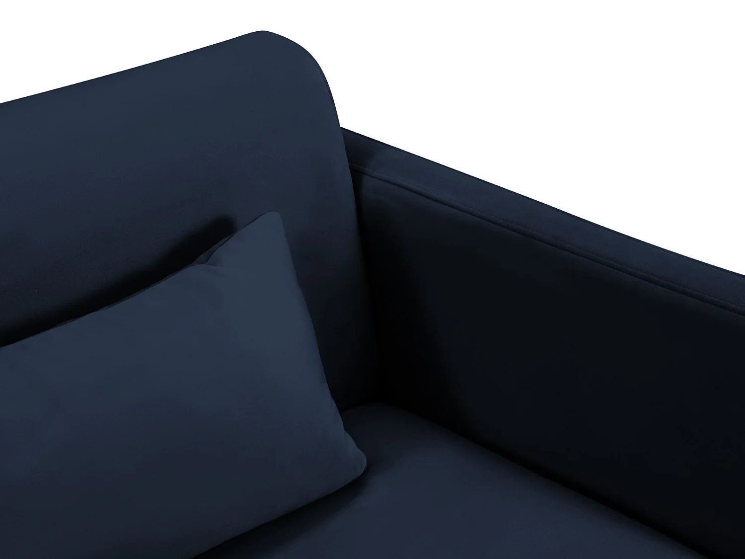 CXL by Christian Lacroix - Canapé convertible "Yanis" 3 places en velours bleu roi - 202x102x80cm