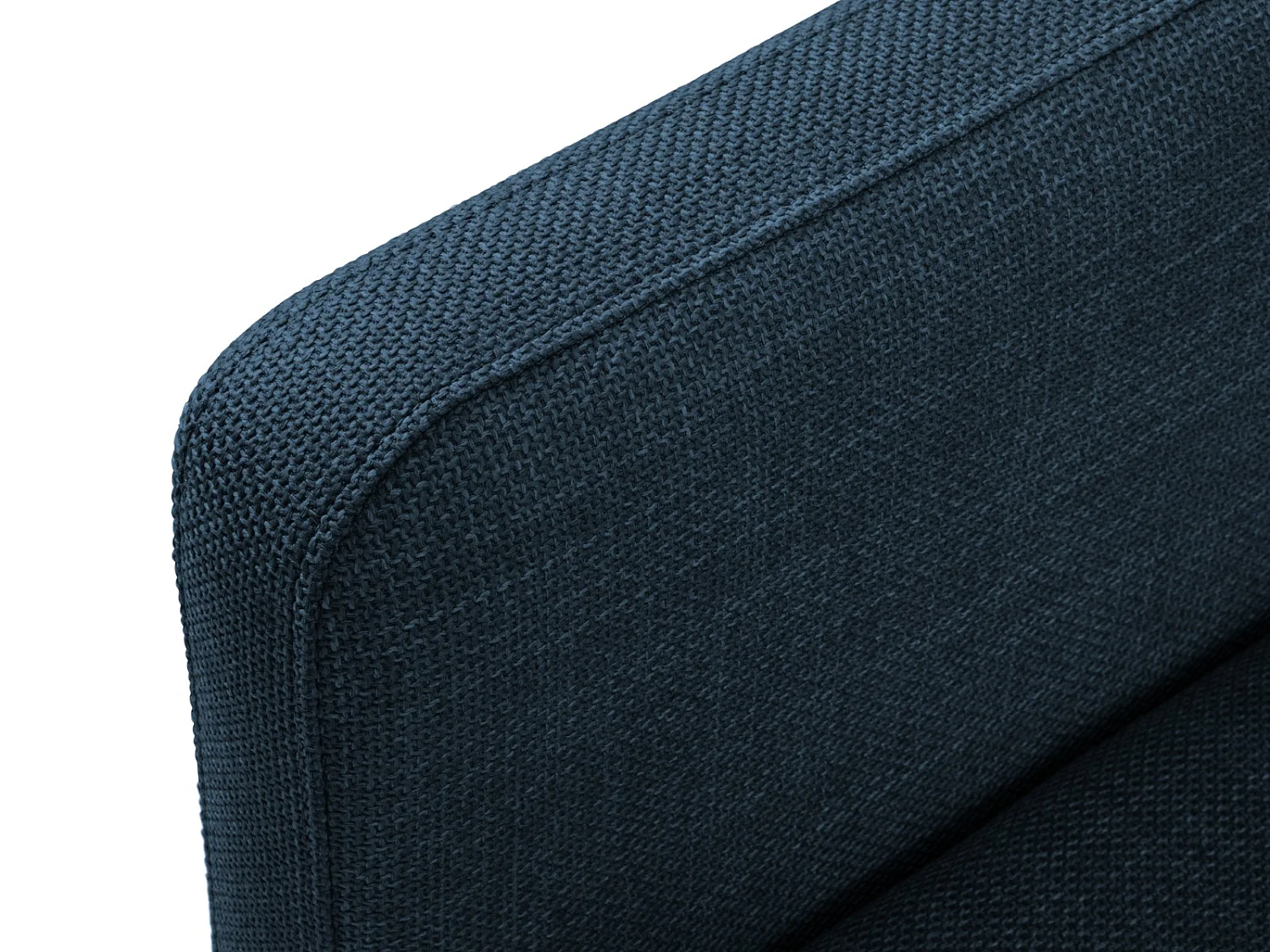 CXL by Christian Lacroix - Sofa z funkcją spania, "Yanis" 3 miejsca tkanina strukturalna, niebieski - 202x102x80cm