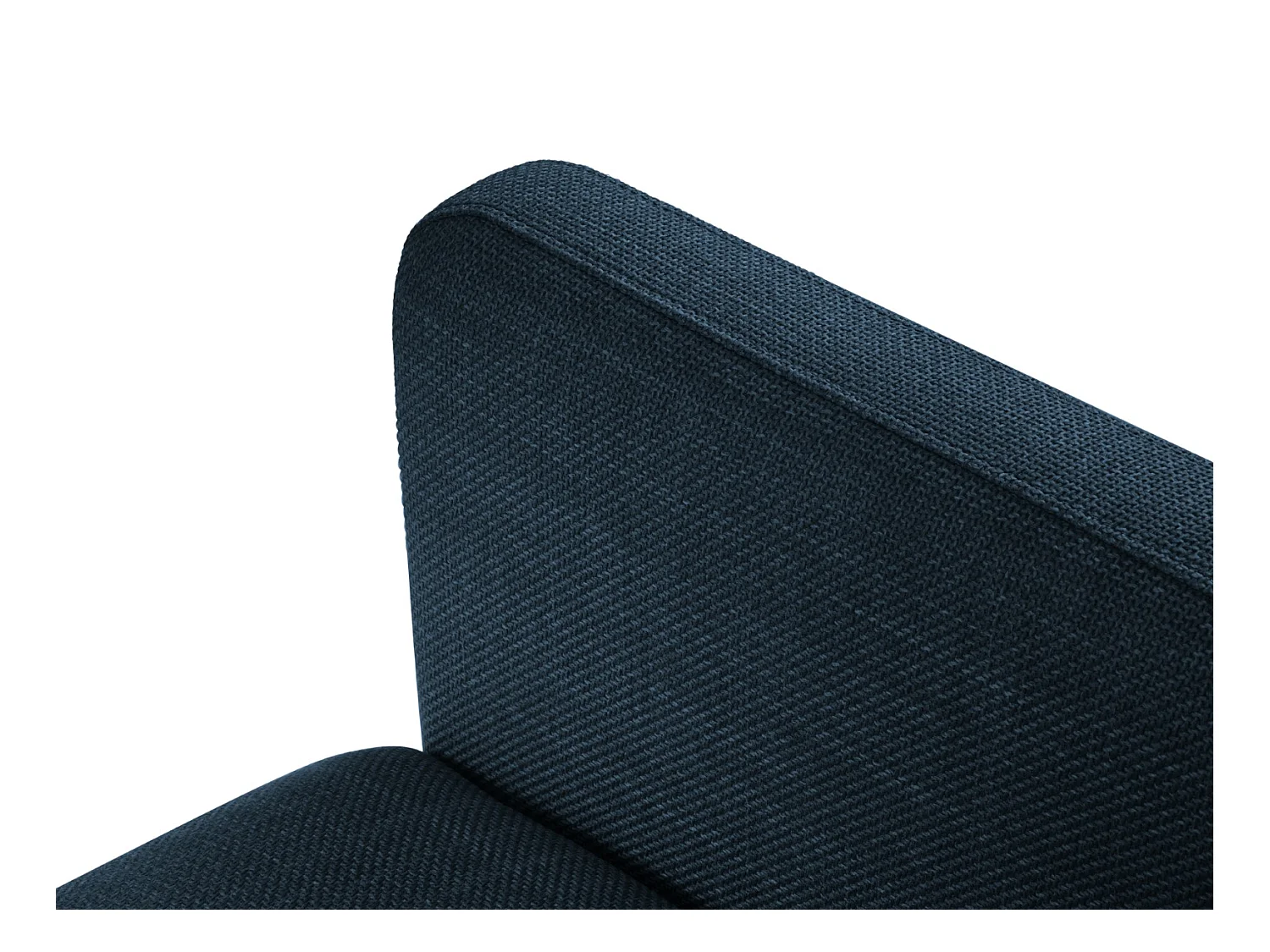 CXL by Christian Lacroix - Canapé convertible "Yanis" 3 places en tissu structurel bleu - 202x102x80cm