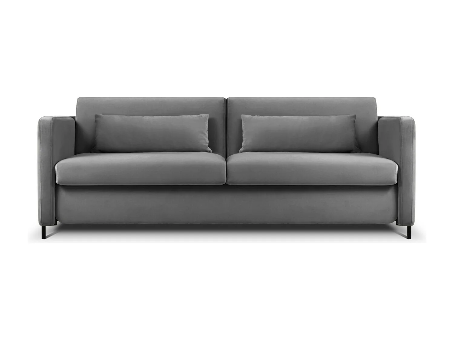 CXL by Christian Lacroix - 3-Sitzer ausklappbares Sofa "Yanis" Sitzer aus Samt dunkelgrau - 202x102x80cm