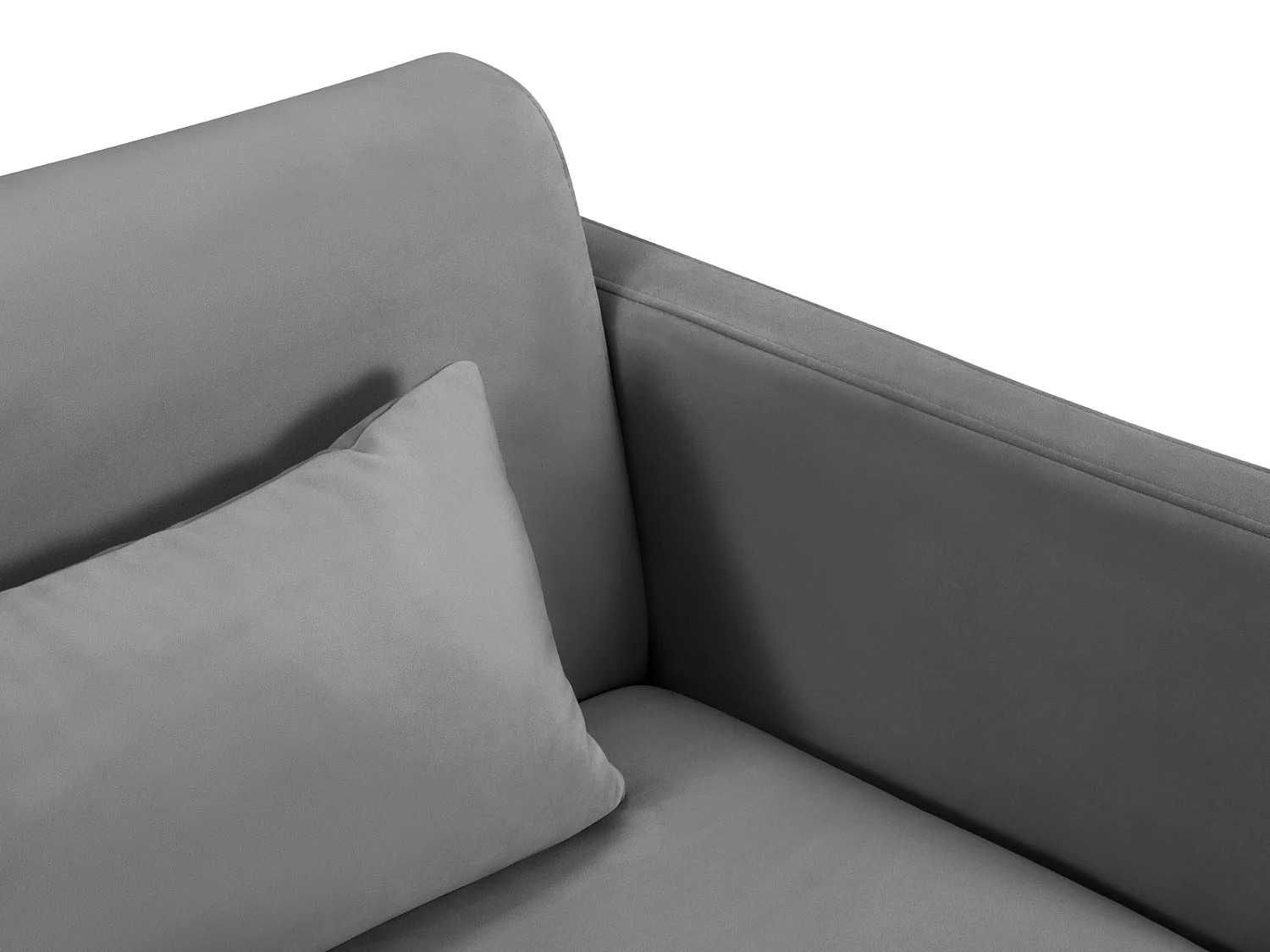 CXL by Christian Lacroix - 3-Sitzer ausklappbares Sofa "Yanis" Sitzer aus Samt dunkelgrau - 202x102x80cm