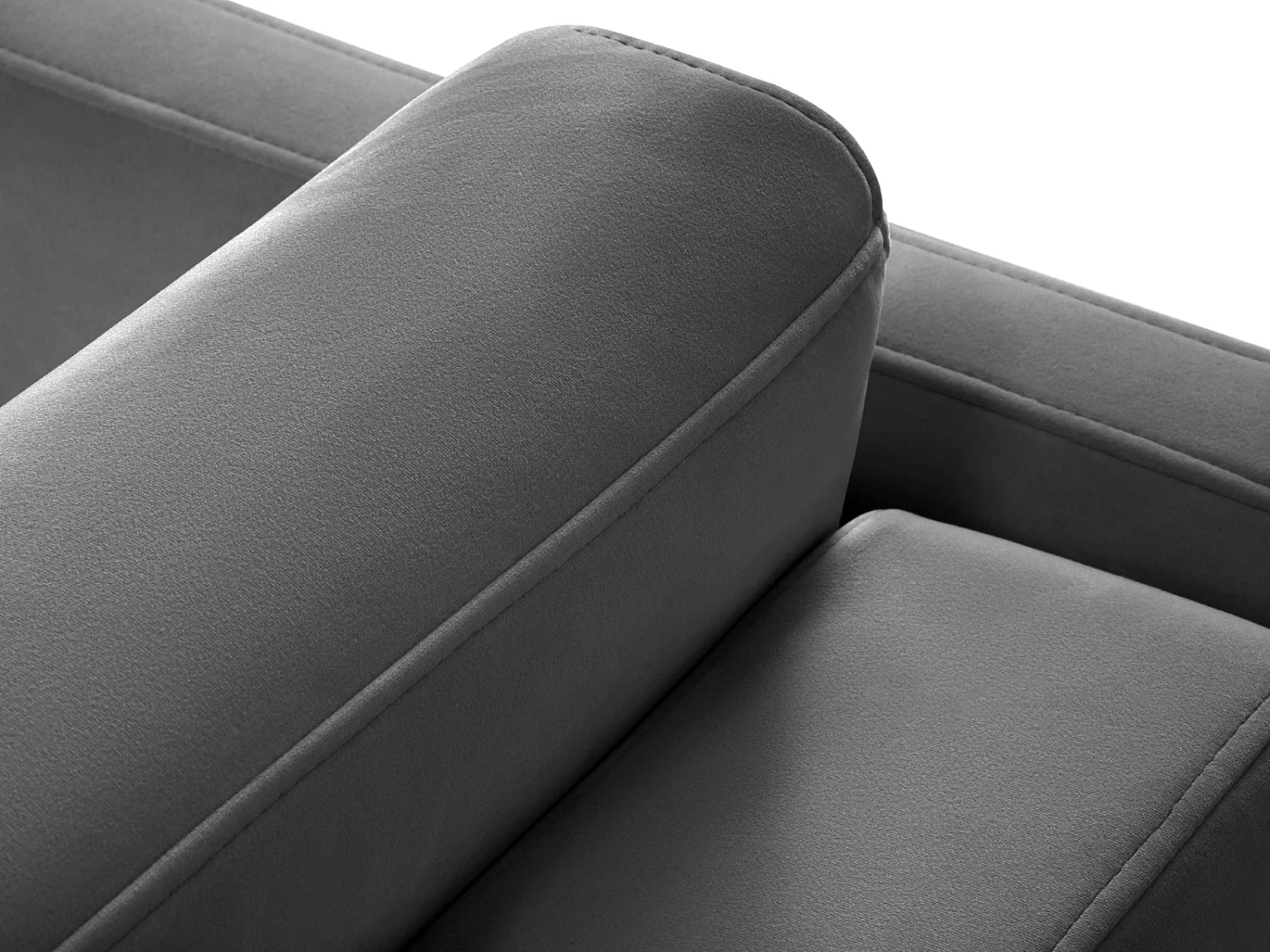 CXL by Christian Lacroix - 3-Sitzer ausklappbares Sofa "Yanis" Sitzer aus Samt dunkelgrau - 202x102x80cm