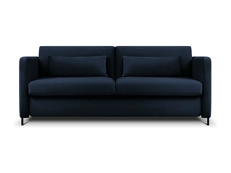 CXL by Christian Lacroix - 2-Sitzer ausklappbares Sofa "Yanis" Sitzer aus Samt königsblau - 182x102x80cm