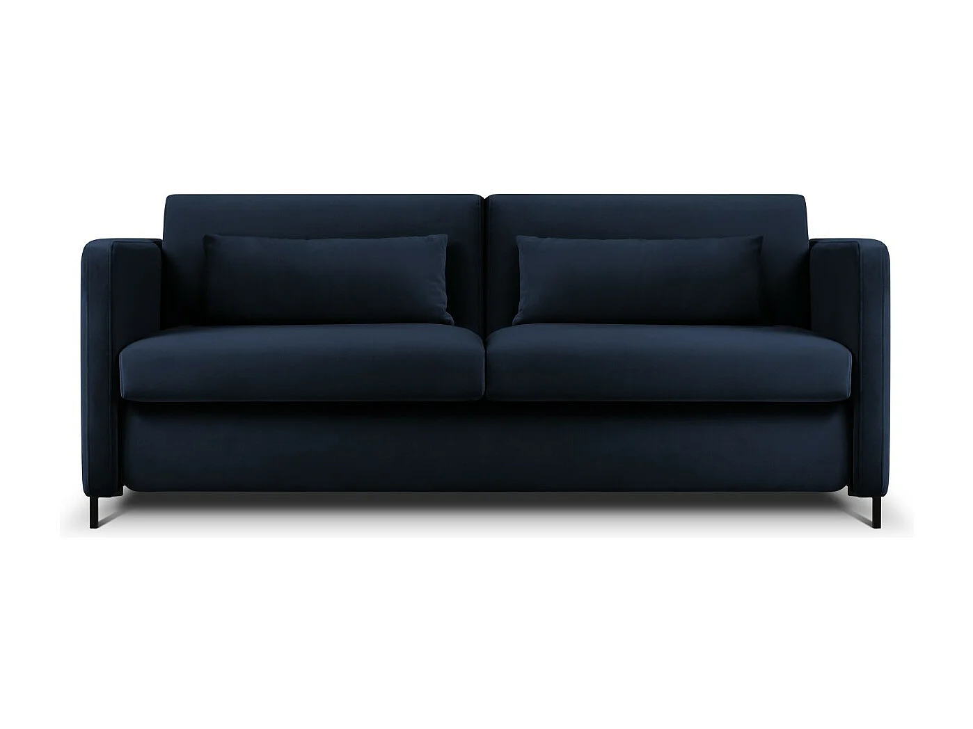 CXL by Christian Lacroix - Canapé convertible "Yanis" 2 places en velours bleu roi - 182x102x80cm