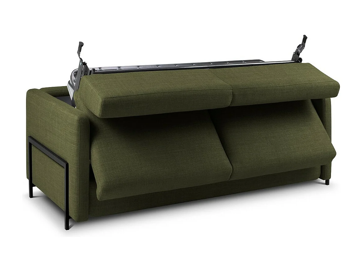 CXL by Christian Lacroix - Converteerbare bank "Yanis" 2 zitplaatsen, Structurele stof, Groente - 182x102x80cm