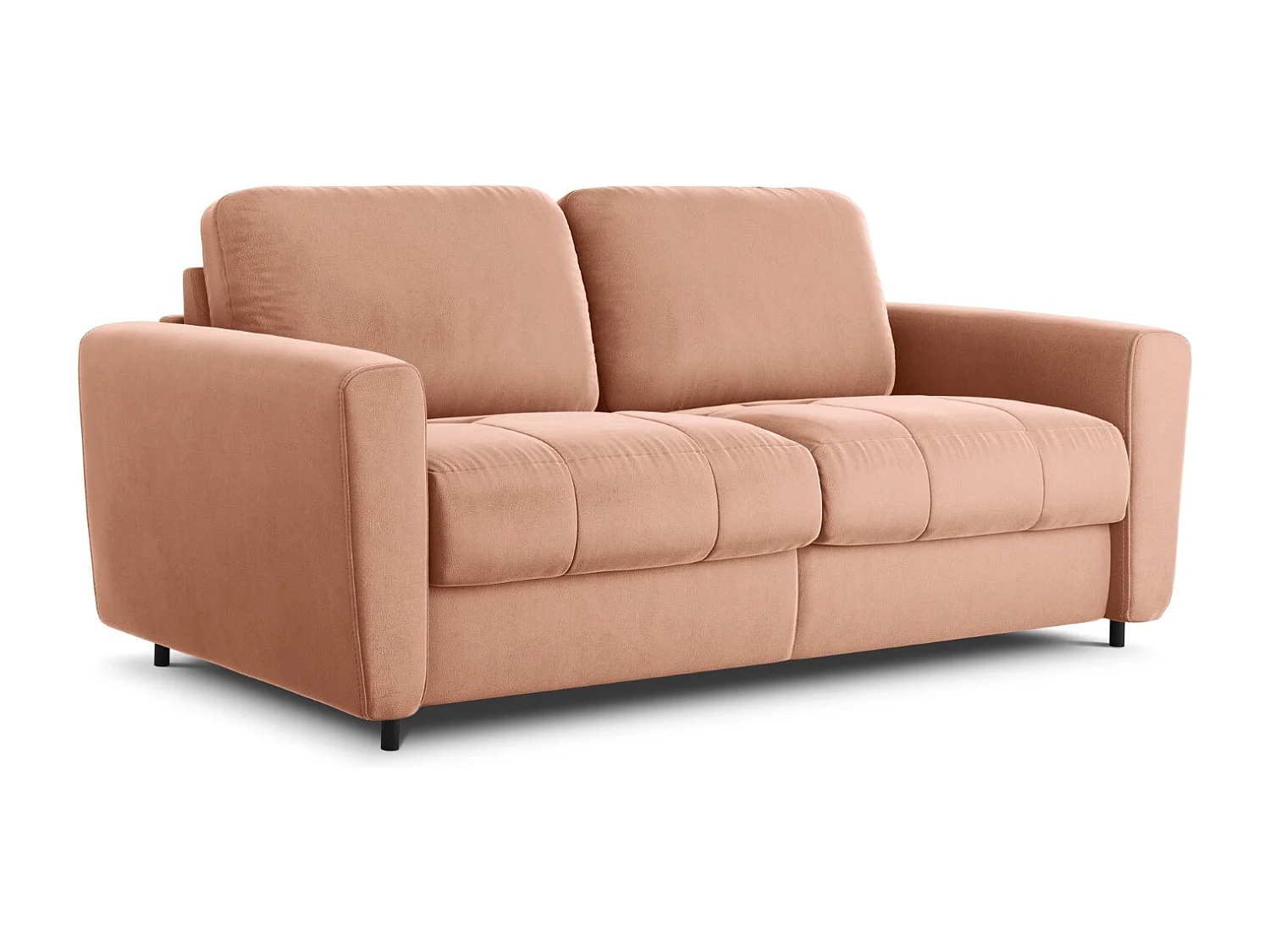 CXL by Christian Lacroix - Sofa z funkcją spania, "Audra" 4 miejsca welur, róż - 212x101x88cm