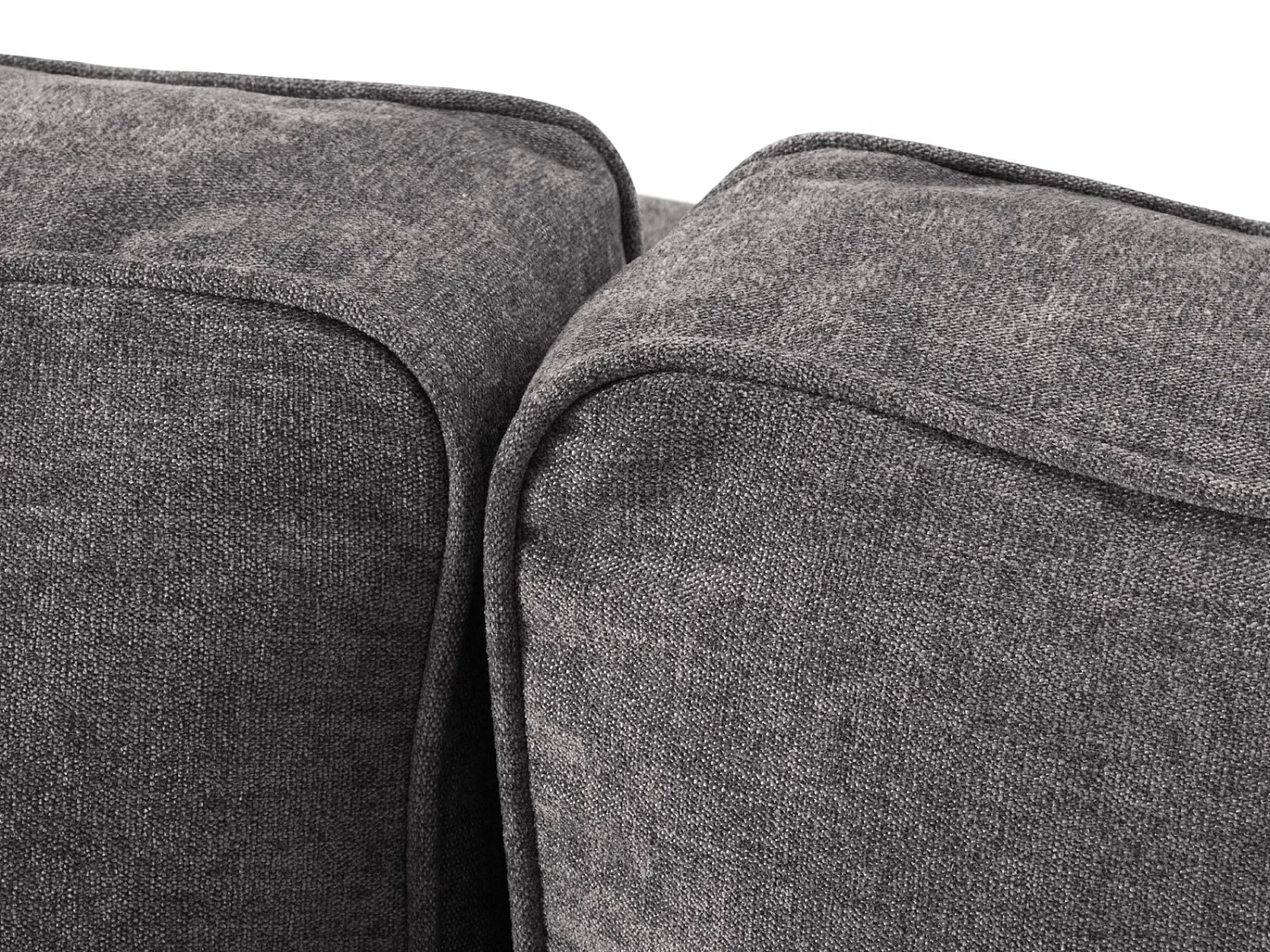 Cosmopolitan Design - Slaapbank met opbergdoos "Fano" 3 zitplaatsen, Structurele stof, Grijs - 233x102x89cm