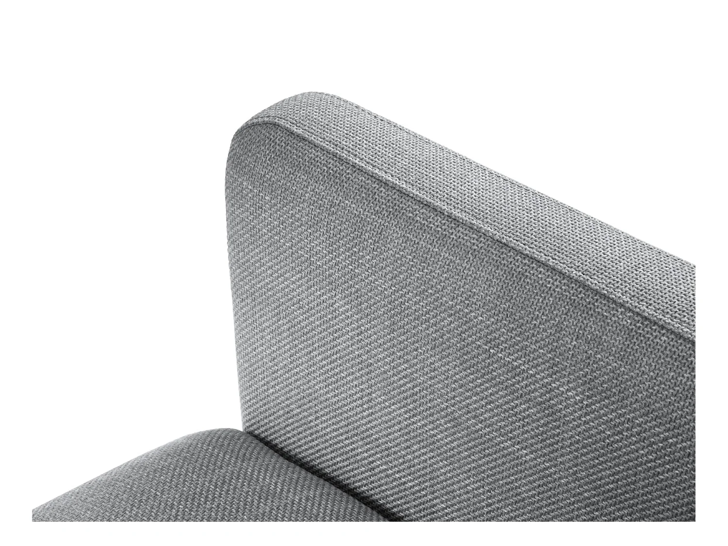 CXL by Christian Lacroix - Canapé d'angle gauche convertible avec coffre de rangement "Yanis" 5 places en tissu structurel gris clair - 280x170x80cm