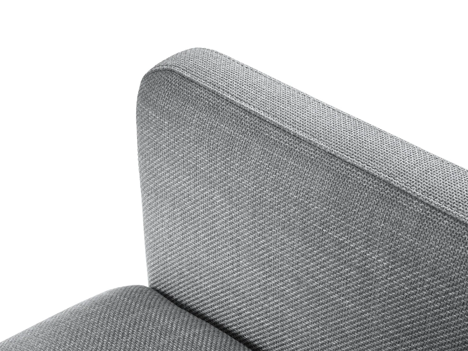 CXL by Christian Lacroix - Canapé convertible "Yanis" 3 places en tissu structurel gris clair - 202x102x80cm