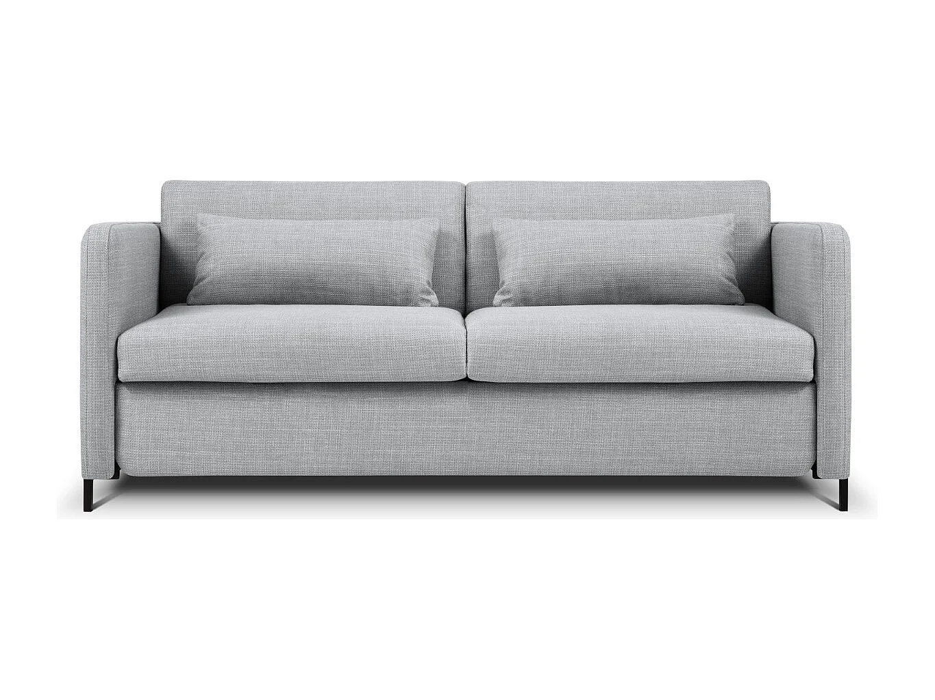 CXL by Christian Lacroix - Sofá cama "Yanis" 2 plazas de tejido estructural gris claro - 182x102x80cm