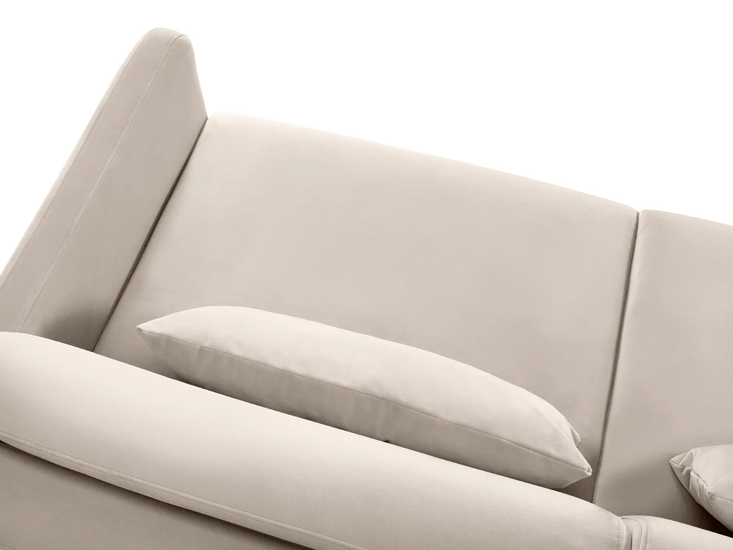 CXL by Christian Lacroix - Converteerbare bank "Yanis" 3 zitplaatsen, Flueel, Beige - 202x102x80cm