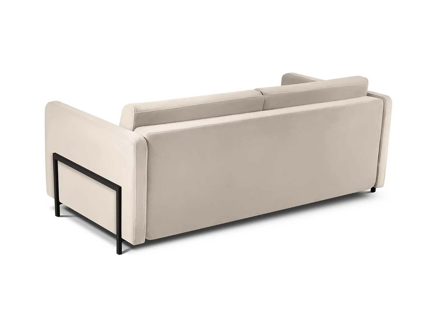 CXL by Christian Lacroix - 3-Sitzer ausklappbares Sofa "Yanis" Sitzer aus Samt beige - 202x102x80cm