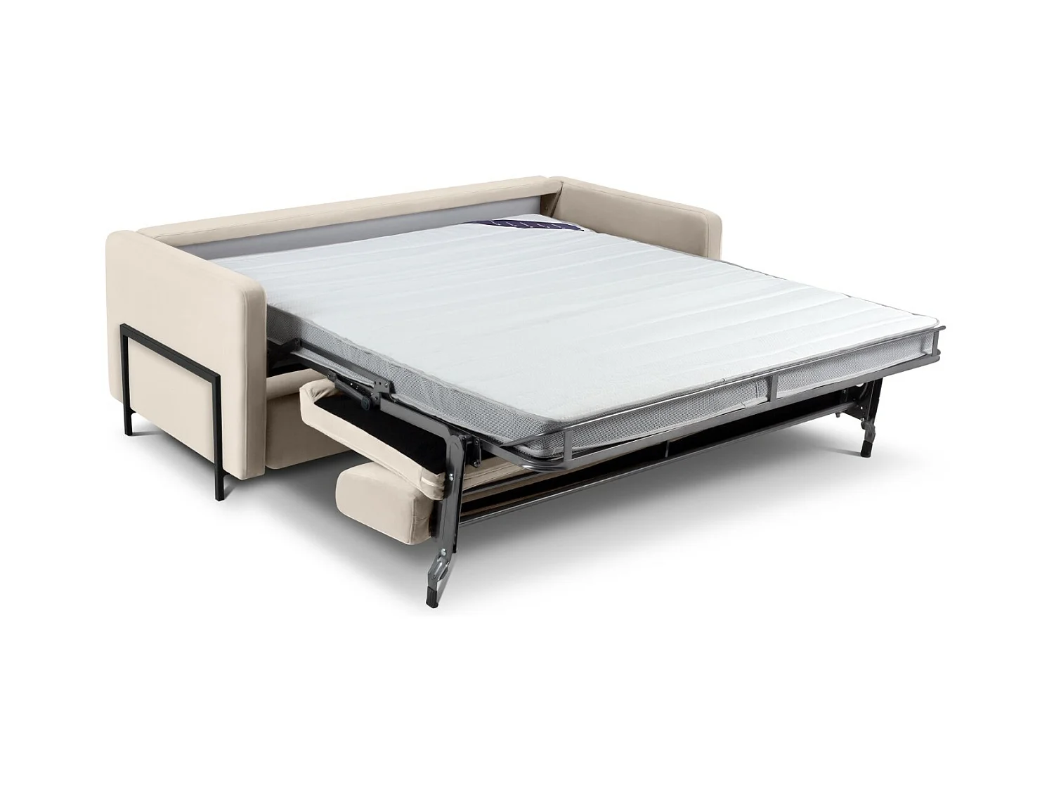 CXL by Christian Lacroix - 3-Sitzer ausklappbares Sofa "Yanis" Sitzer aus Samt beige - 202x102x80cm