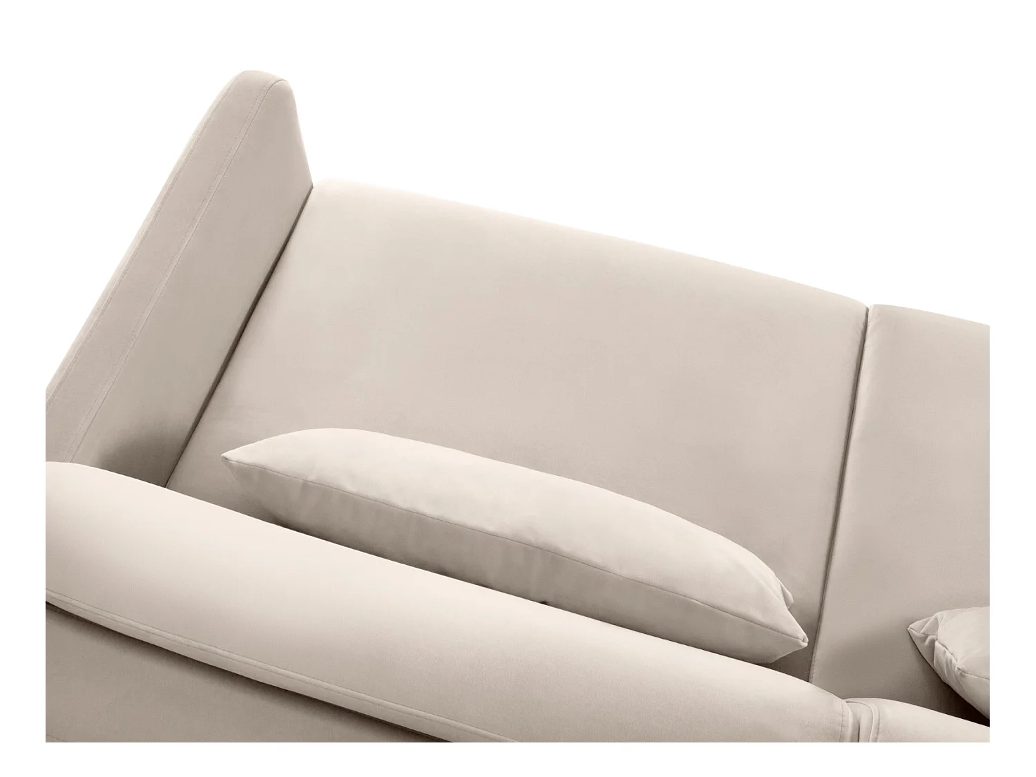 CXL by Christian Lacroix - 3-Sitzer ausklappbares Sofa "Yanis" Sitzer aus Samt beige - 202x102x80cm