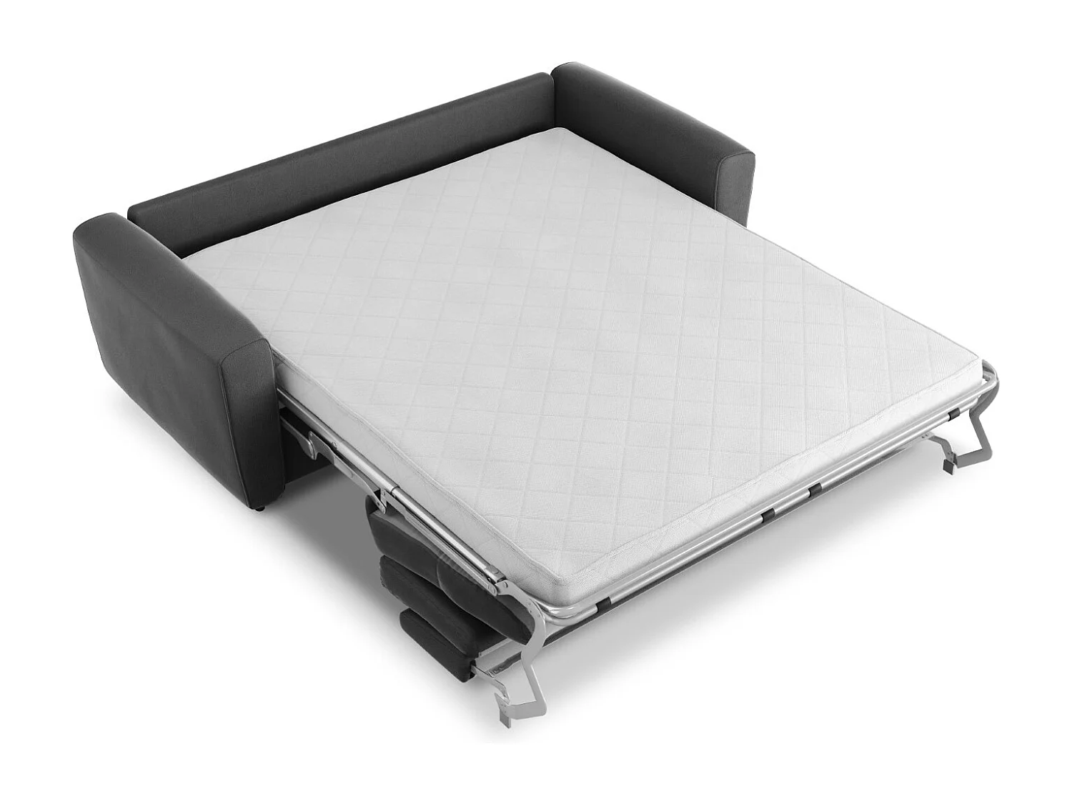 CXL by Christian Lacroix - Canapé convertible "Audra" 4 places en velours gris foncé - 212x101x88cm