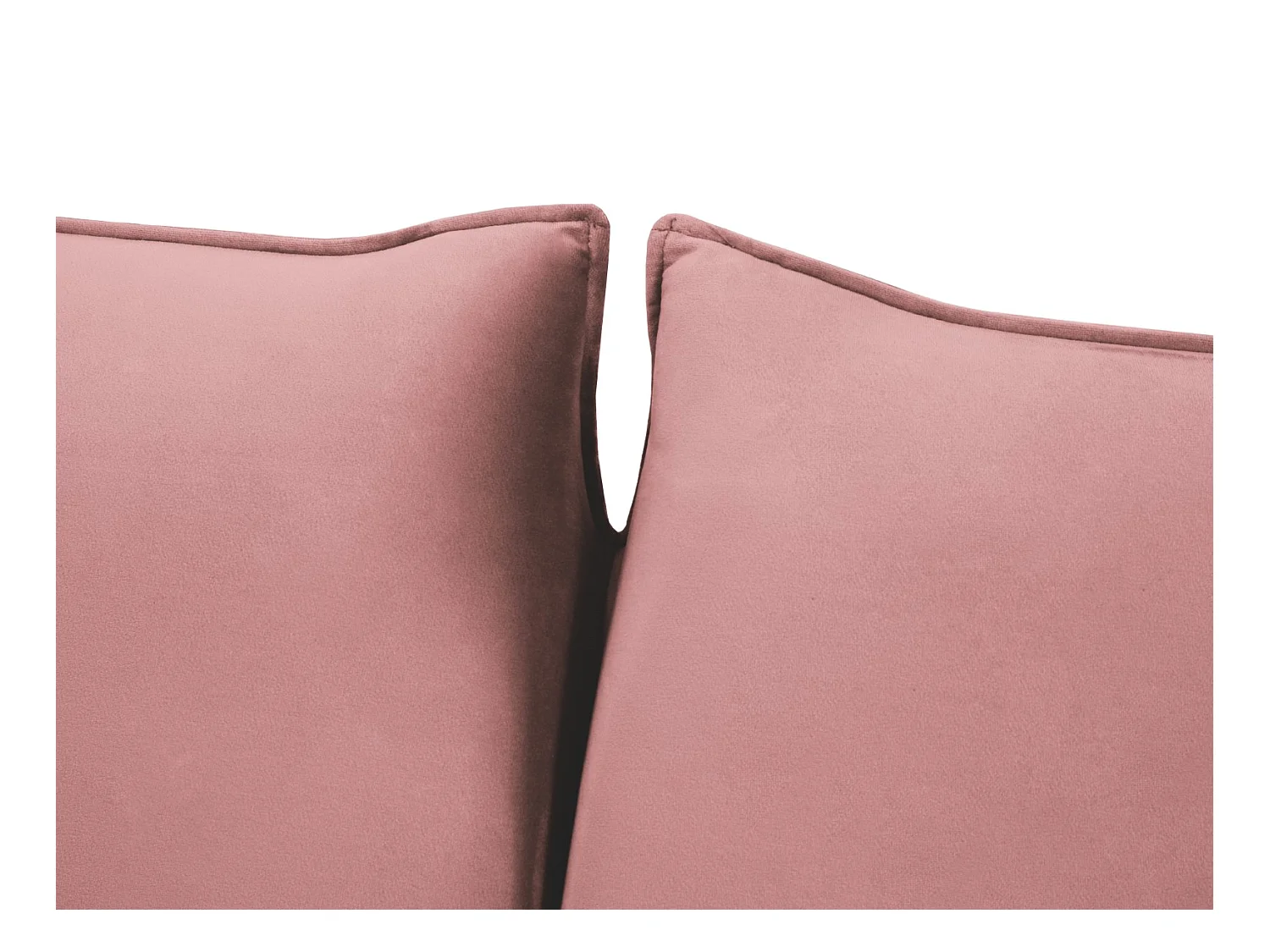 Cosmopolitan Design - Divano convertibile "Vienna" 3 posti in velluto rosa - 214x102x92cm