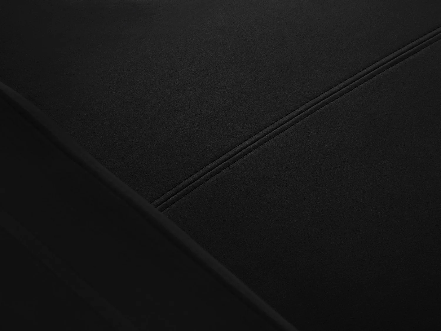 CXL by Christian Lacroix - Canapé d'angle droit convertible "Yanis" 5 places en velours noir - 280x170x80cm