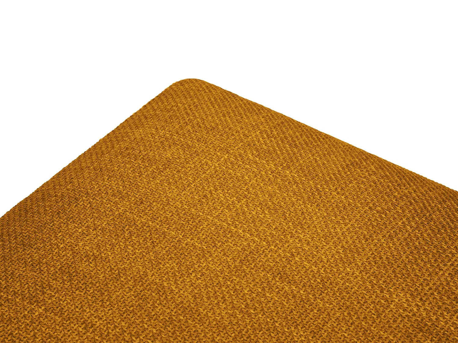 CXL by Christian Lacroix - Sofá cama esquinero derecho con baúl de almacenaje "Yanis" 5 plazas de tejido estructural oro - 280x170x80cm