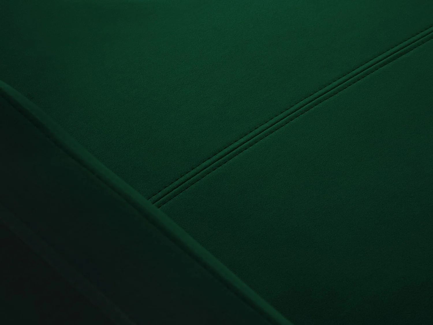 CXL by Christian Lacroix - Divano convertibile angolare destro "Yanis" 5 posti in velluto verde bottiglia - 280x170x80cm