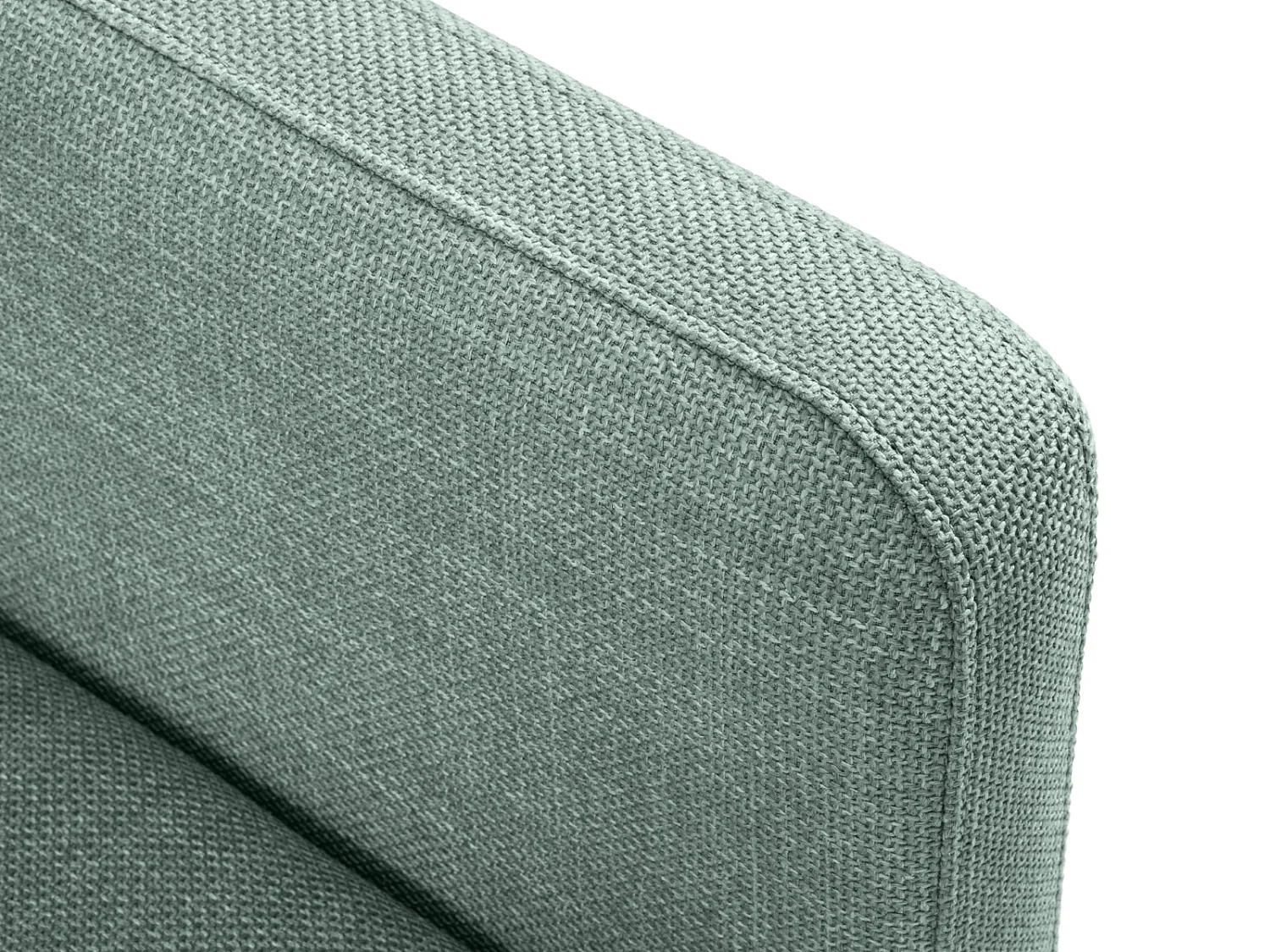 CXL by Christian Lacroix - 4-Sitzer ausklappbares Ecksofa rechts mit Container "Yanis" Sitzer aus strukturiertem Stoff minze - 260x170x80cm