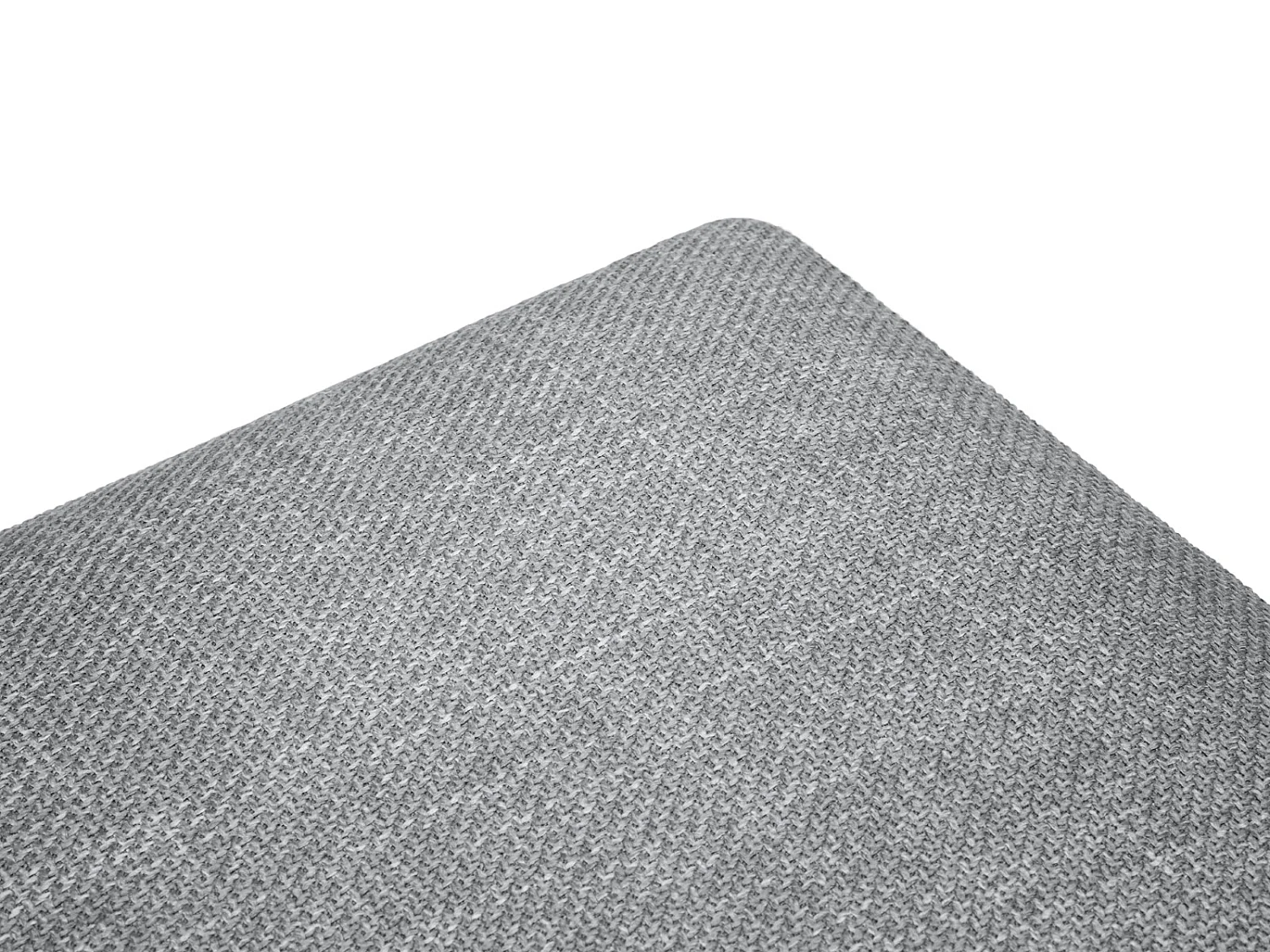 CXL by Christian Lacroix - Canapé d'angle gauche convertible avec coffre de rangement "Yanis" 4 places en tissu structurel gris clair - 260x170x80cm