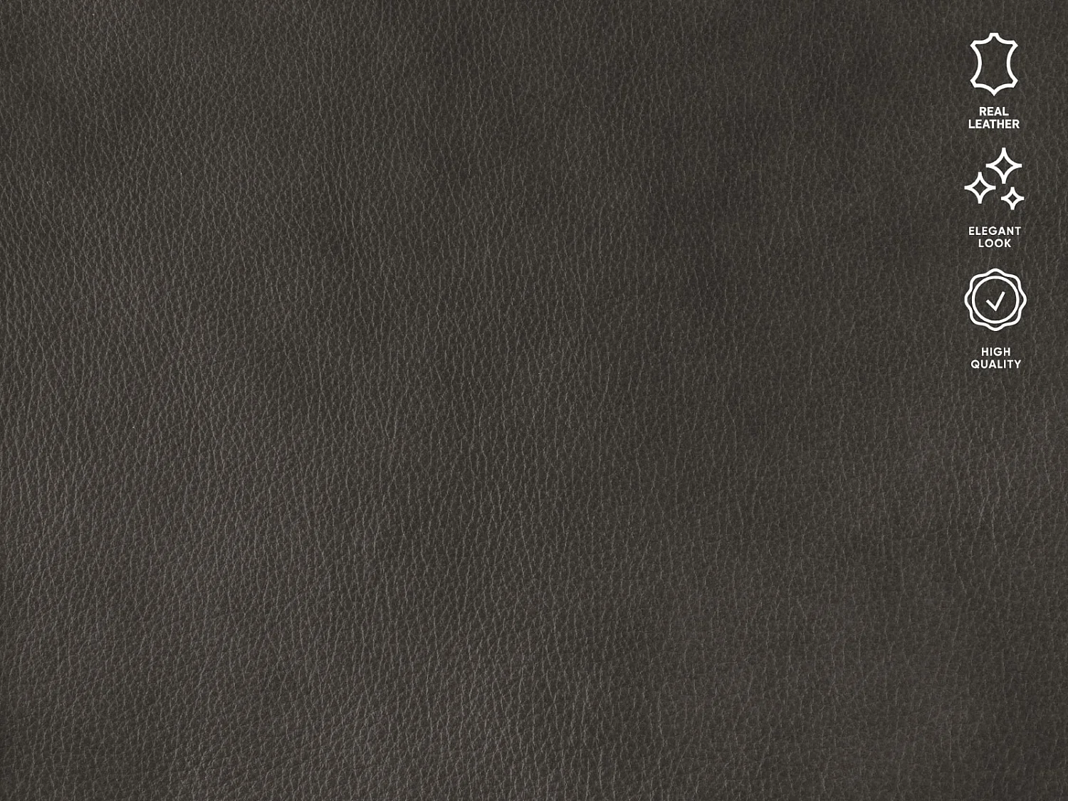 CXL by Christian Lacroix - Canapé d'angle gauche convertible "Audra" 5 places en cuir véritable gris foncé - 290x170x88cm