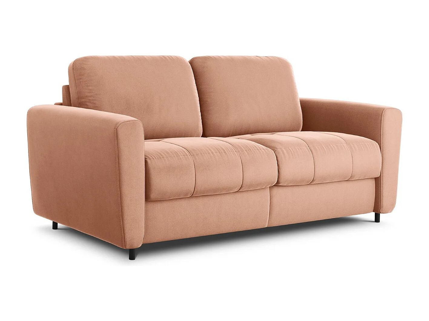 CXL by Christian Lacroix - Canapé convertible "Audra" 3 places en velours rose - 192x101x88cm