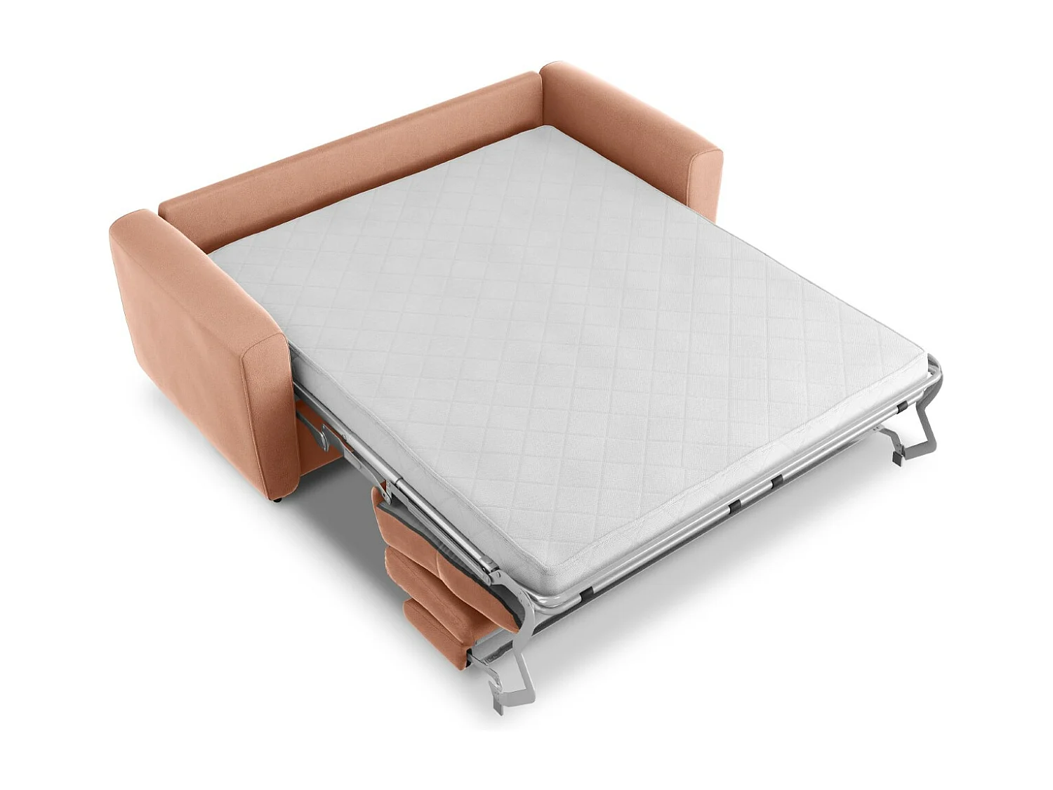 CXL by Christian Lacroix - Canapé convertible "Audra" 3 places en velours rose - 192x101x88cm