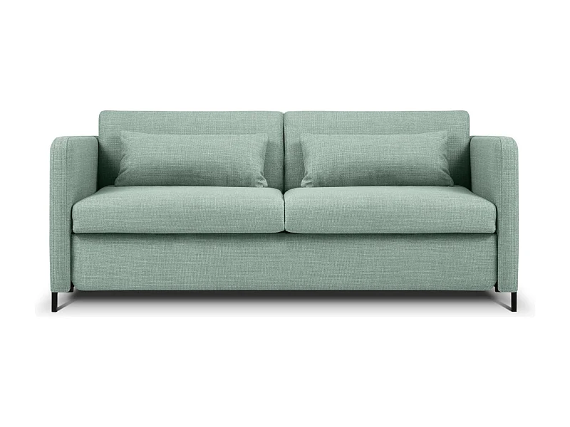 CXL by Christian Lacroix - 2-Sitzer ausklappbares Sofa "Yanis" Sitzer aus strukturiertem Stoff minze - 182x102x80cm