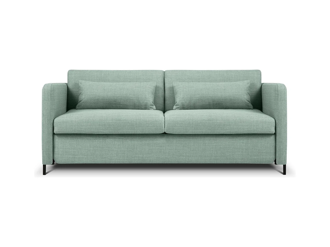CXL by Christian Lacroix - Sofá cama "Yanis" 2 plazas de tejido estructural menta - 182x102x80cm
