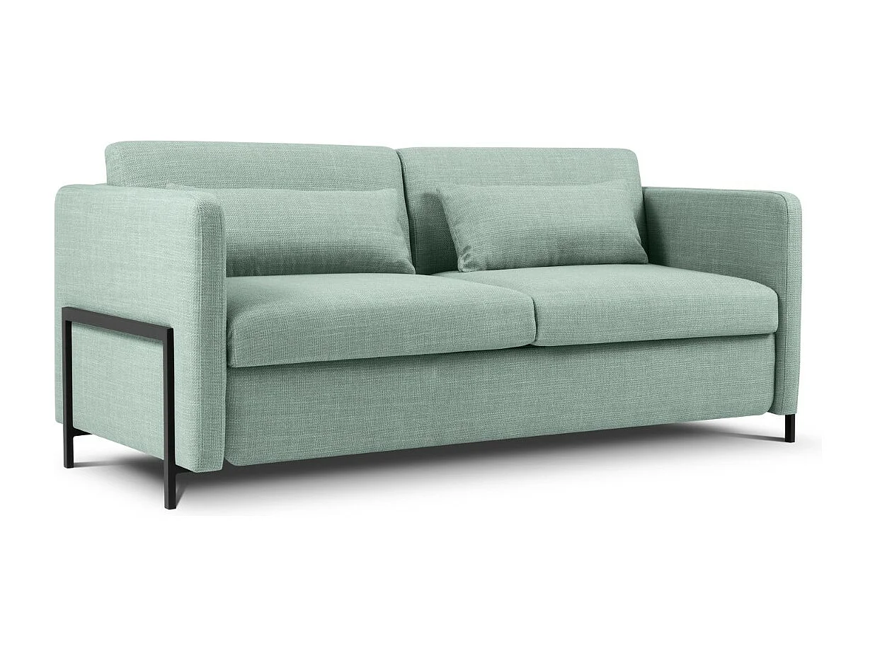 CXL by Christian Lacroix - 2-Sitzer ausklappbares Sofa "Yanis" Sitzer aus strukturiertem Stoff minze - 182x102x80cm