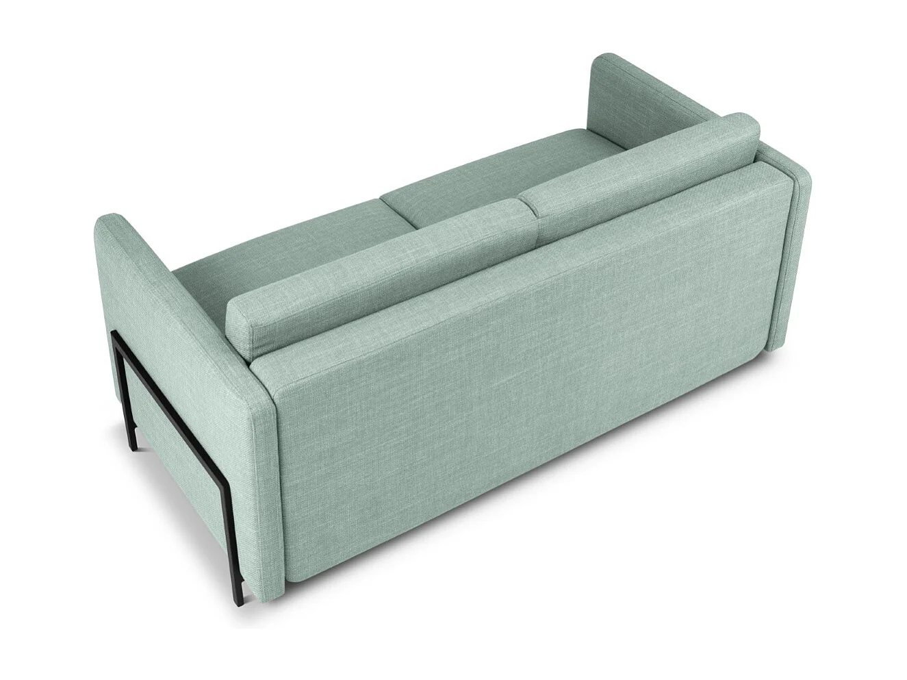 CXL by Christian Lacroix - 2-Sitzer ausklappbares Sofa "Yanis" Sitzer aus strukturiertem Stoff minze - 182x102x80cm