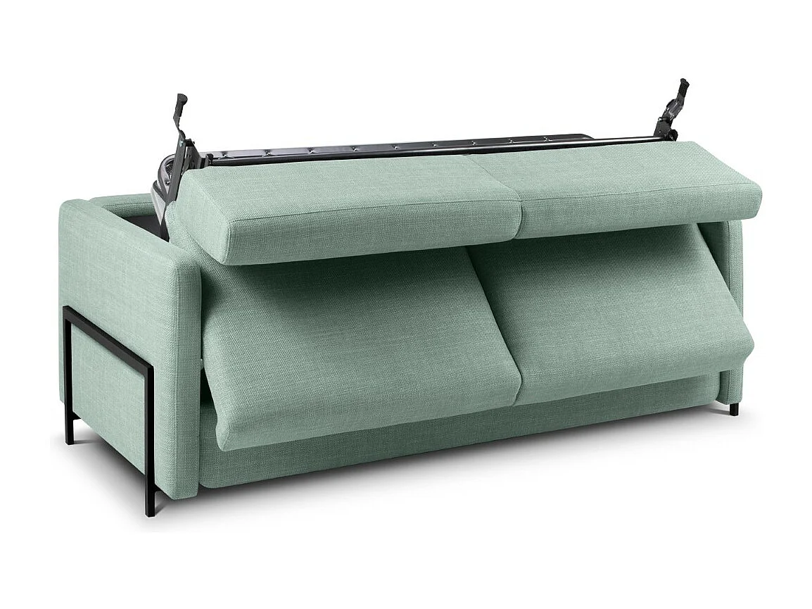 CXL by Christian Lacroix - 2-Sitzer ausklappbares Sofa "Yanis" Sitzer aus strukturiertem Stoff minze - 182x102x80cm