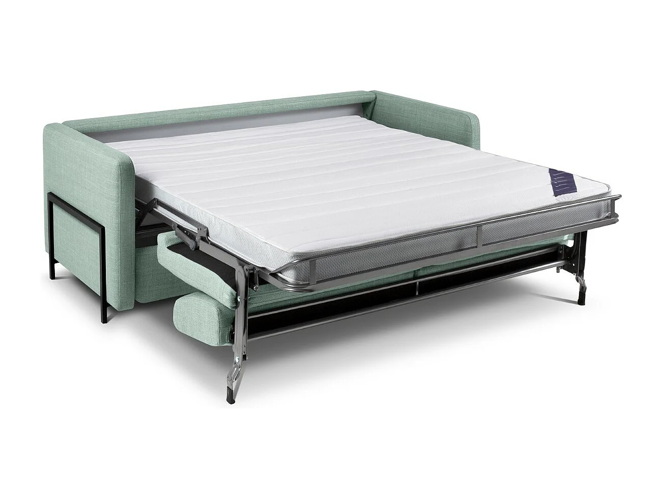 CXL by Christian Lacroix - 2-Sitzer ausklappbares Sofa "Yanis" Sitzer aus strukturiertem Stoff minze - 182x102x80cm