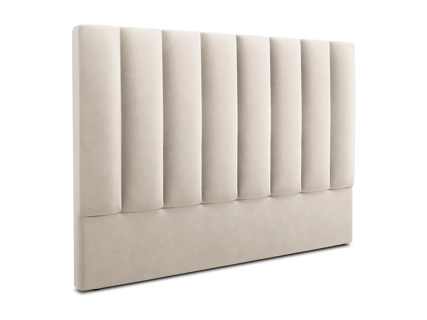 CXL by Christian Lacroix - Testiera "Camargue" 140x120cm in velluto beige chiaro - 140x8x120cm