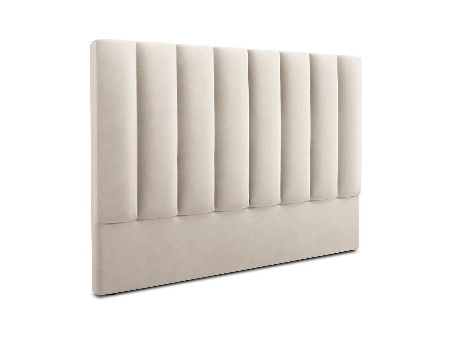 CXL by Christian Lacroix - Tête de lit "Camargue" 140x120cm en velours beige clair - 140x8x120cm