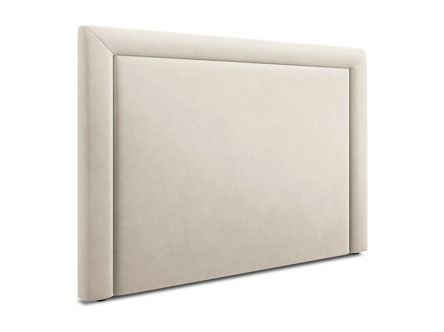 CXL by Christian Lacroix - Tête de lit "Marie" 140x120cm en velours beige clair - 140x8x120cm