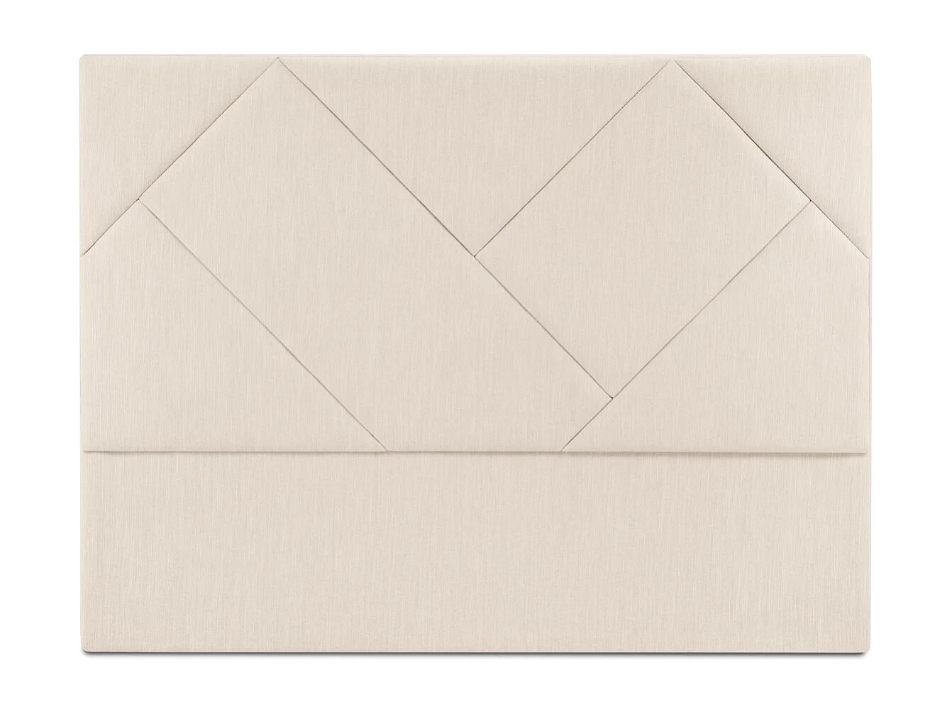 CXL by Christian Lacroix - Tête de lit "Alpilles" 180x120cm en tissu structurel beige clair - 180x8x120cm