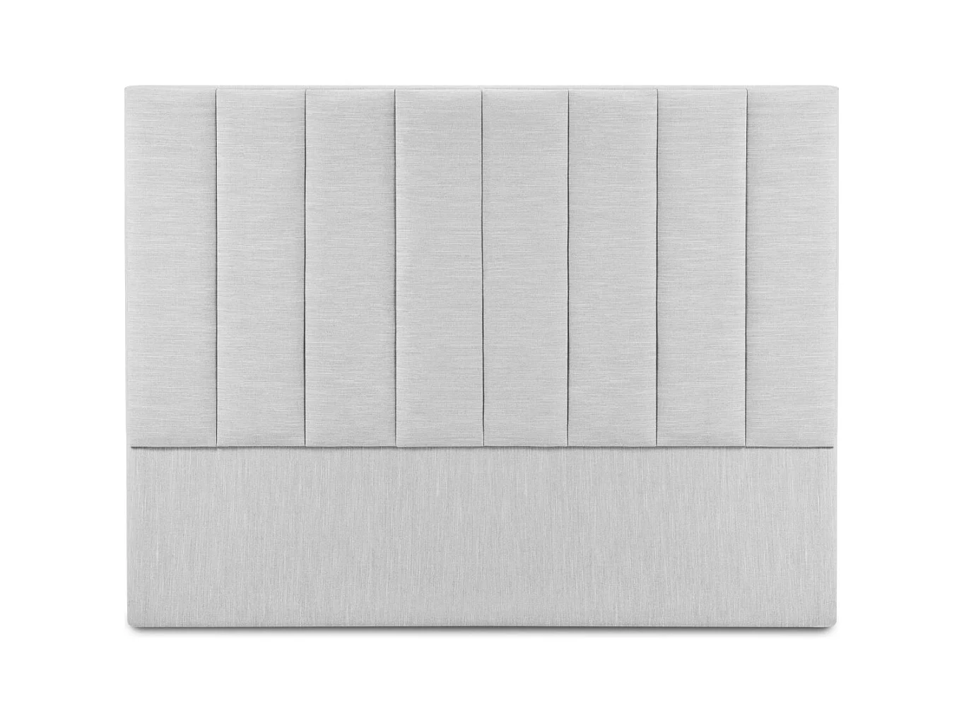 CXL by Christian Lacroix - Tête de lit "Camargue" 200x120cm en tissu structurel gris clair - 200x8x120cm