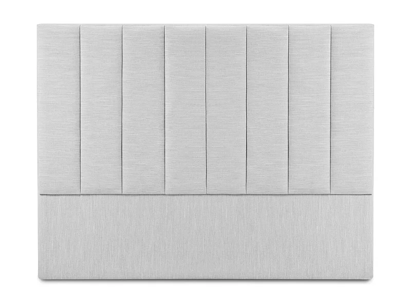 CXL by Christian Lacroix - Tête de lit "Camargue" 200x120cm en tissu structurel gris clair - 200x8x120cm