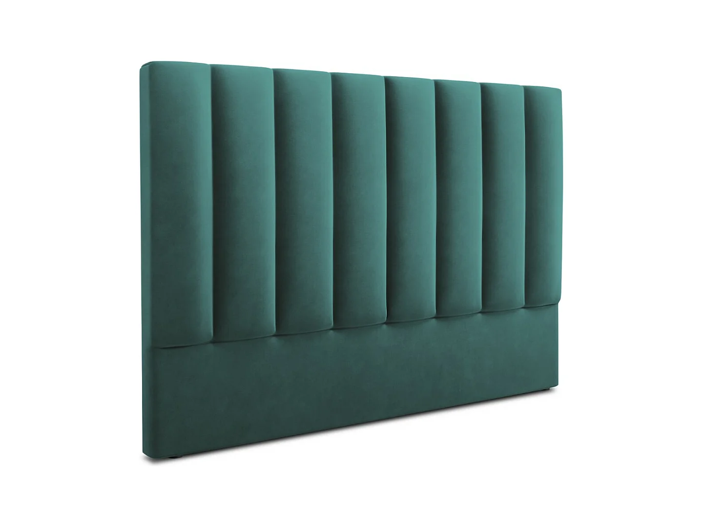 CXL by Christian Lacroix - Tête de lit "Camargue" 140x120cm en velours pétrole - 140x8x120cm
