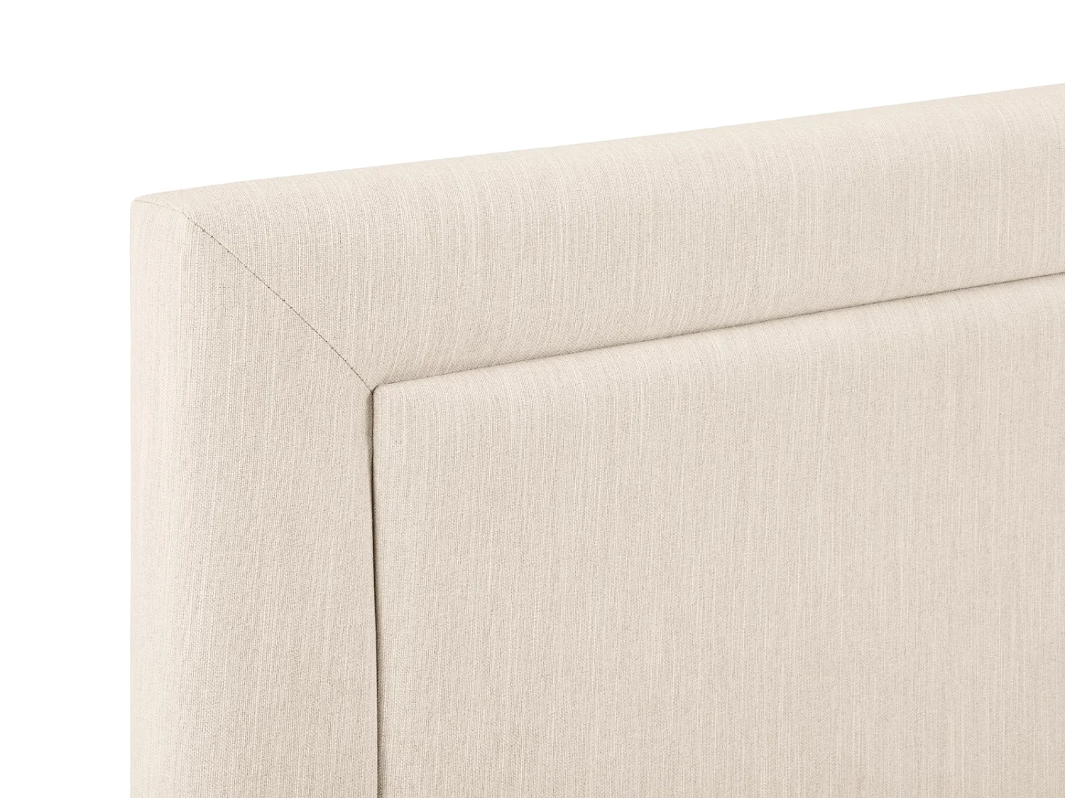 CXL by Christian Lacroix - Tête de lit "Marie" 140x120cm en tissu structurel beige clair - 140x8x120cm