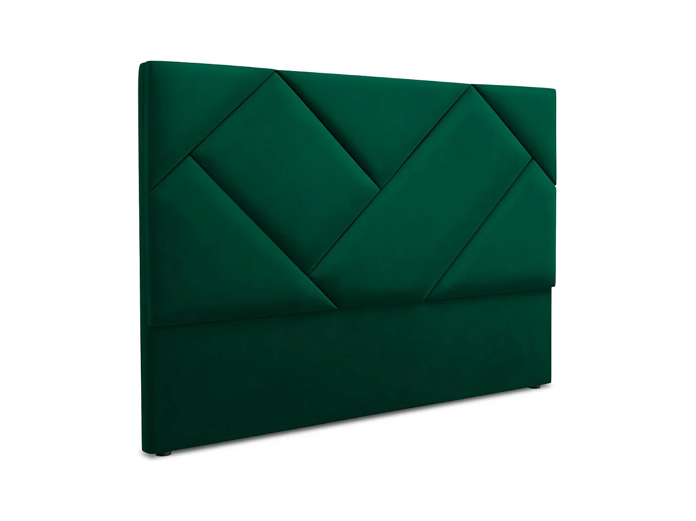 CXL by Christian Lacroix - Tête de lit "Alpilles" 140x120cm en velours vert bouteille - 140x8x120cm
