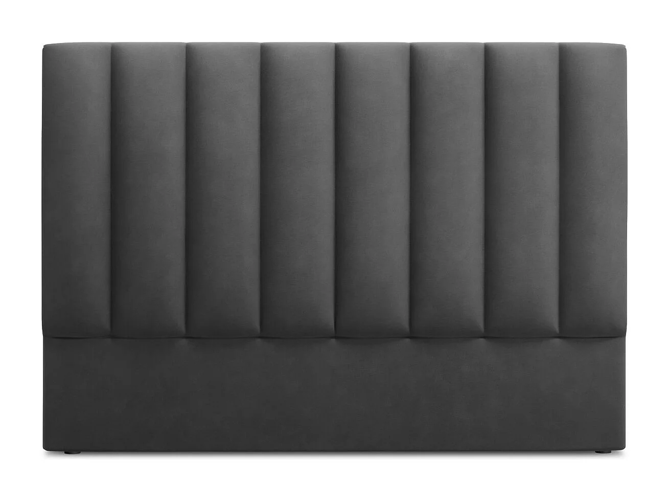 CXL by Christian Lacroix - Tête de lit "Camargue" 180x120cm en velours gris foncé - 180x8x120cm