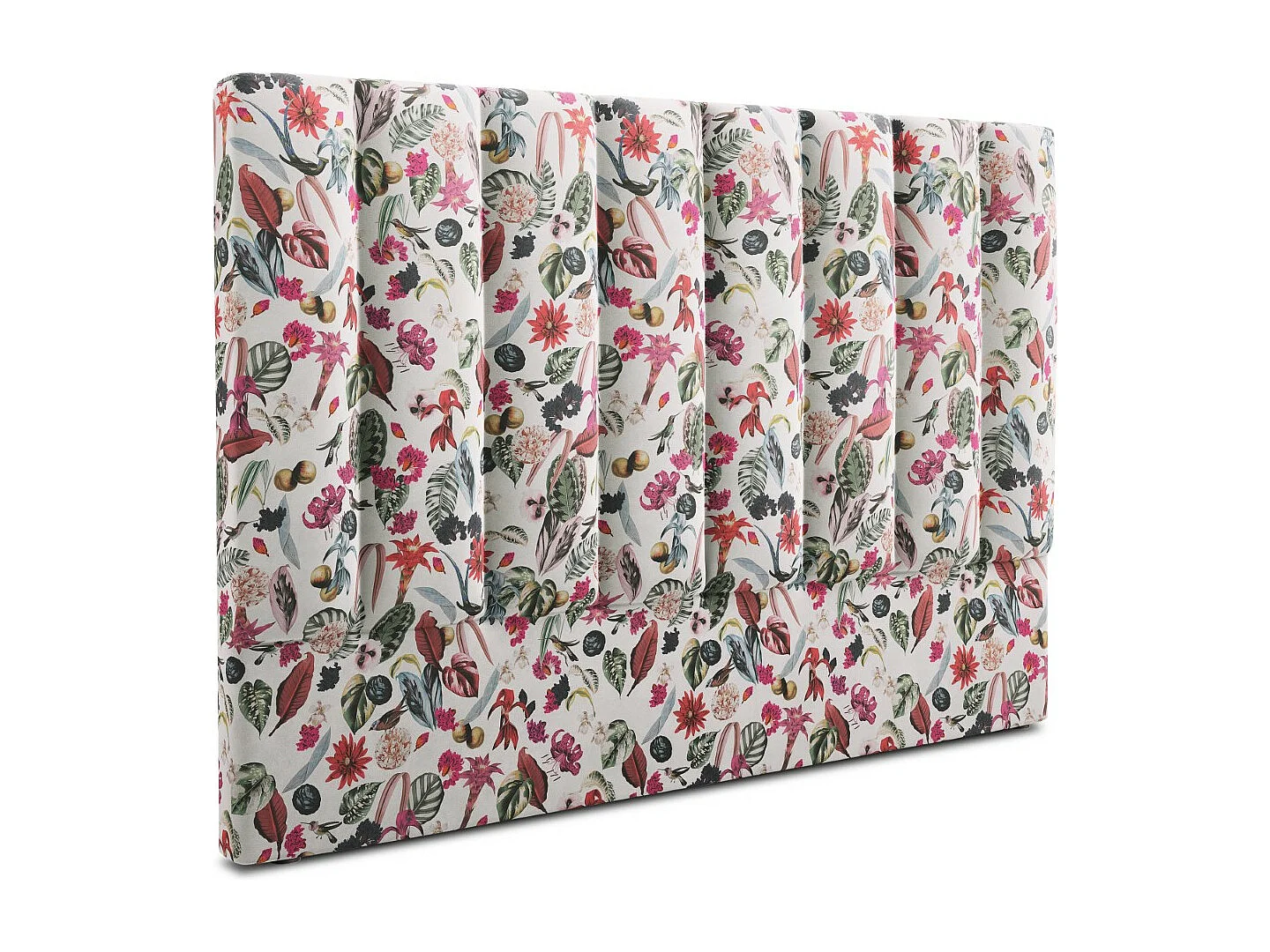 CXL by Christian Lacroix - Tête de lit "Camargue" 140x120cm en velours motif tropical - 140x8x120cm